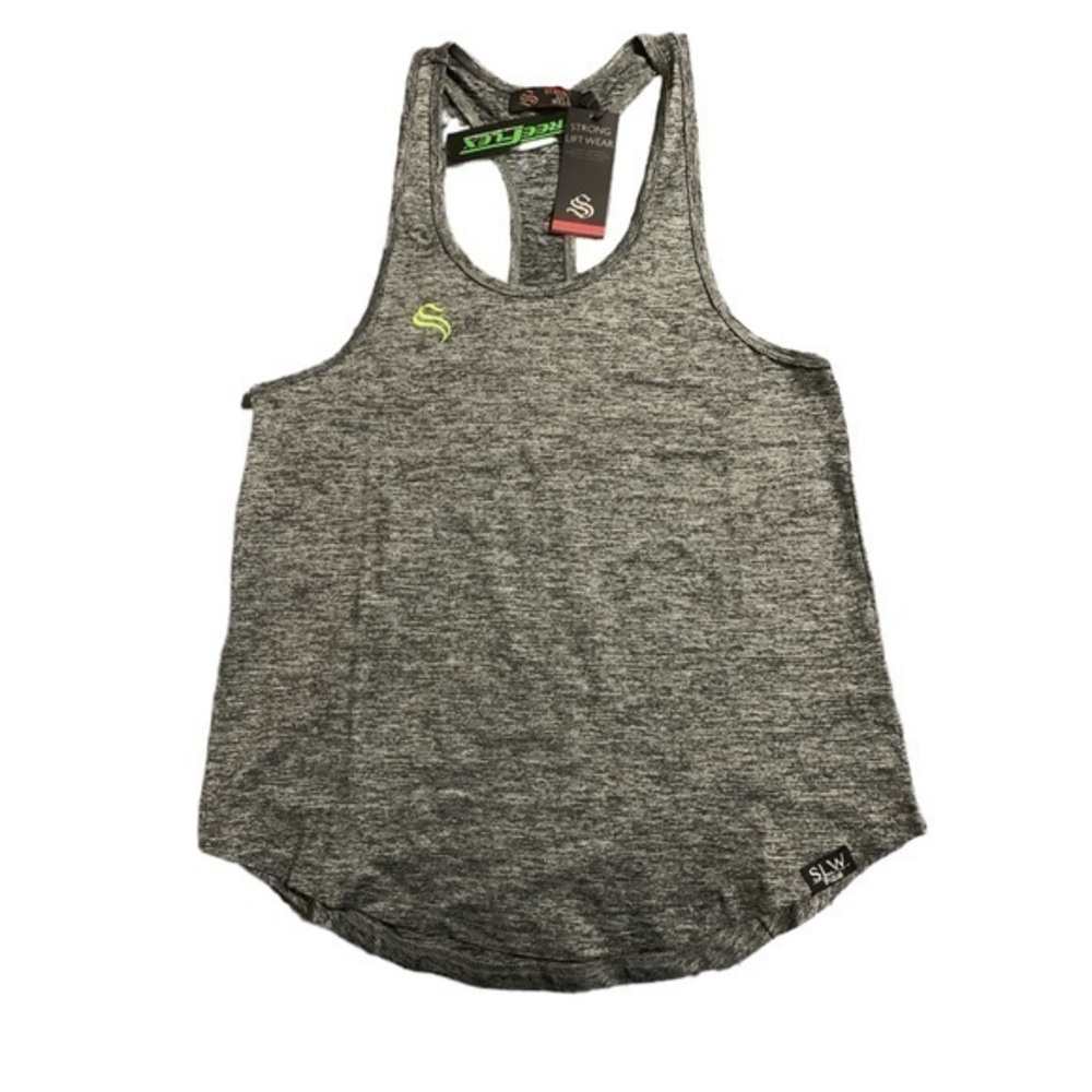 Strong Life Racerback Gray Tank Top  Freeflex Training Shirt Size Med NWT #7777